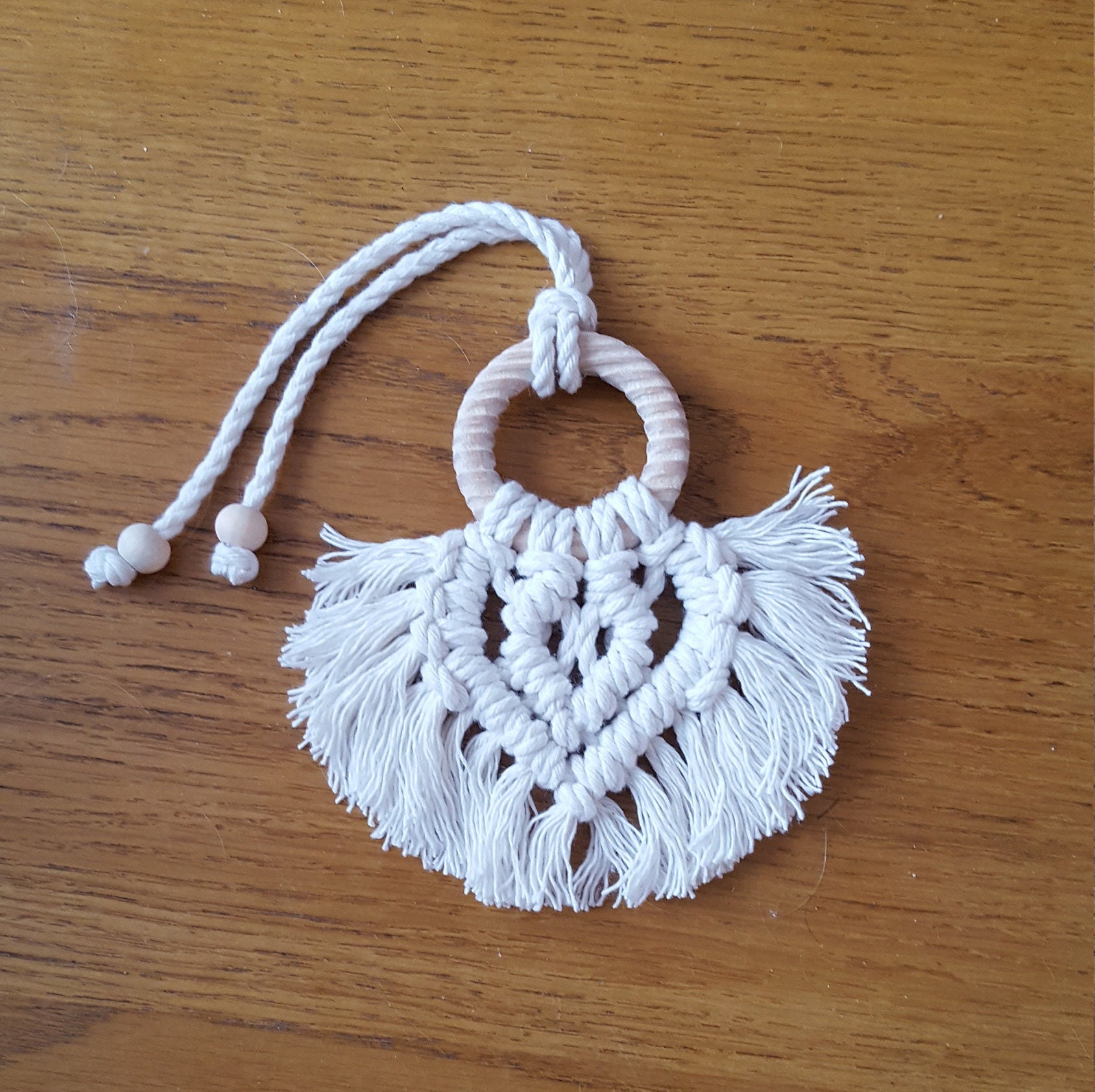 Mini Macramé de Style Bohème Chic ; Suspension Diffuseur d'he