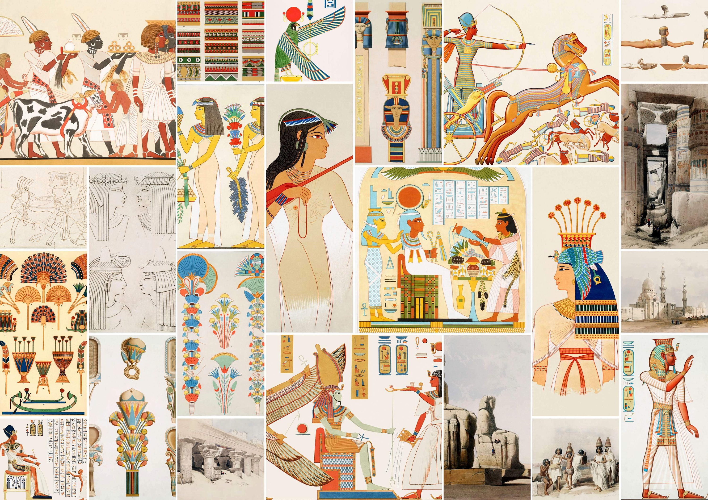 Ancient Egypt junk journal printable ephemera pack 10 pages Etsy