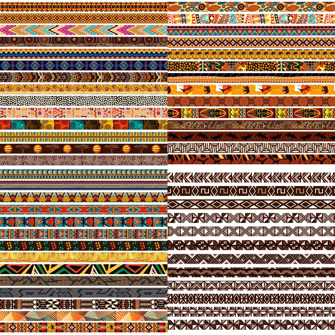 260 MEGA BUNDLE African digital paper pack Printable | Etsy