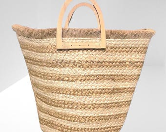 Straw Jute Tote Bag