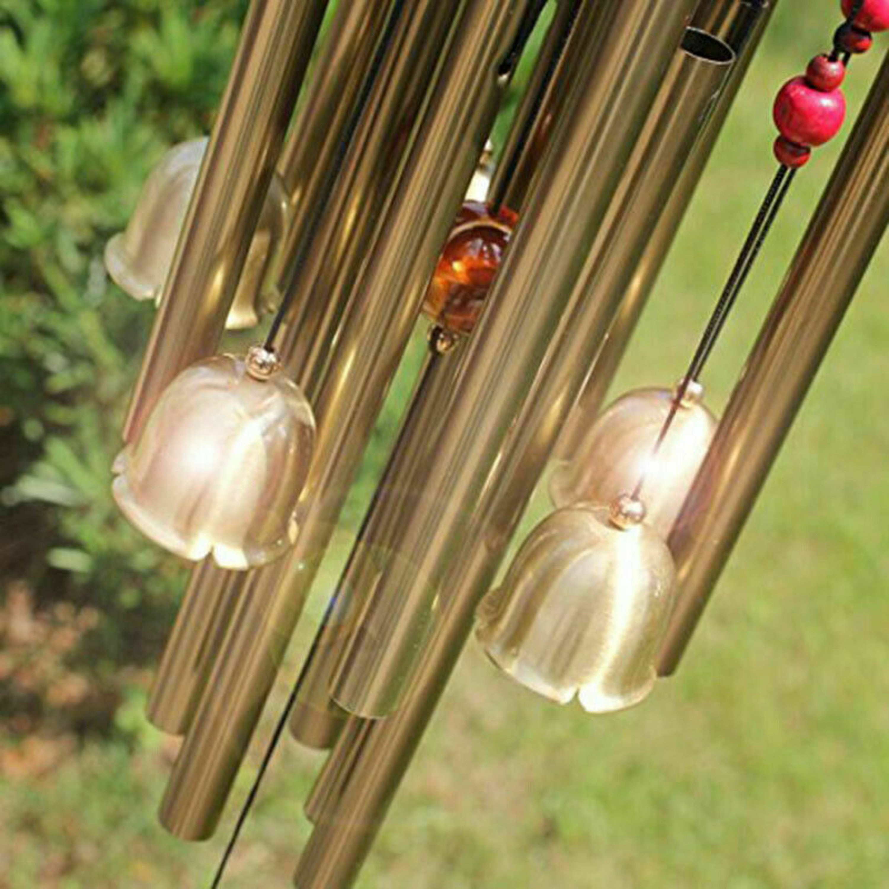 Large Wind Chimes 10 Tube 5 Bells Metal Church Bell Outdoor Etsy
