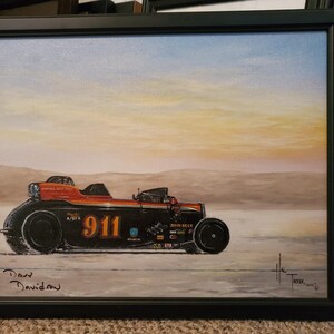 Worlds fastest roadster, 911 vintage hot rod Chico, Ca Dave Davidson, hotrods vintage cars racing Bonneville salt flats, cool wall art men&#39;s