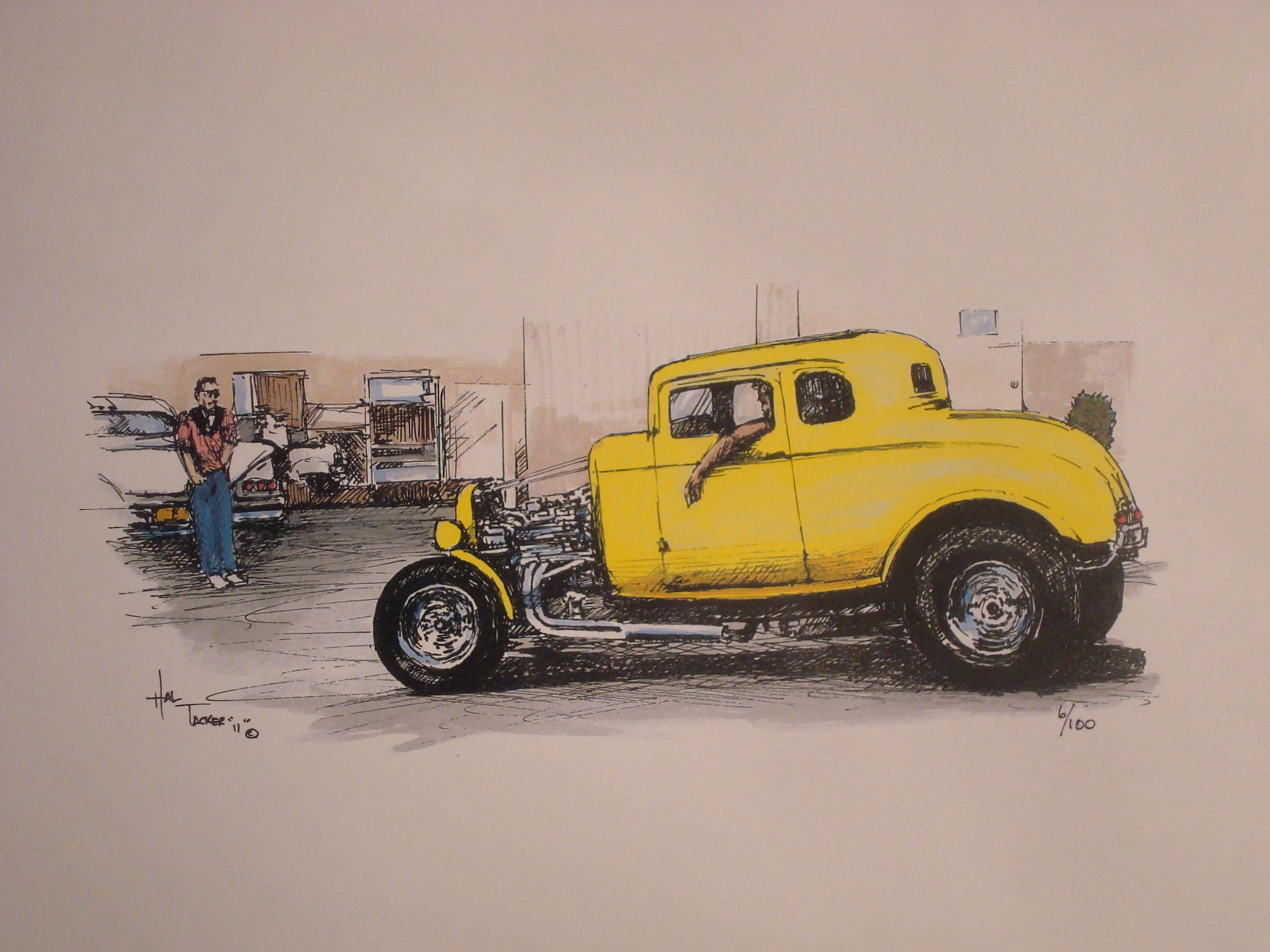 American Graffiti Coupe Fine Art Prints Artwork Original Painting
