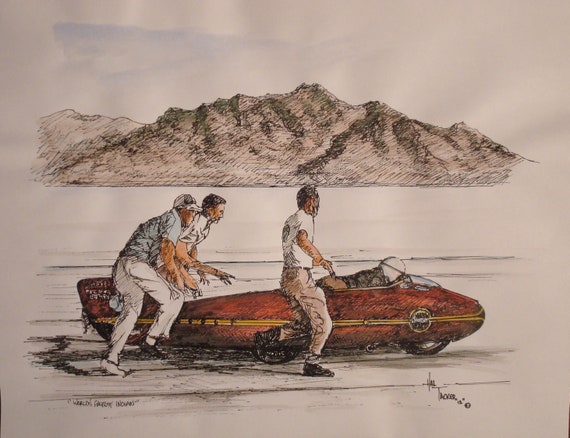 Buy Worlds Fastest Indian Movie, Fine Art, Gift, Bonneville Salt