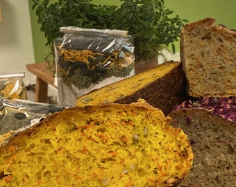 Kürbis Brot Backmischung mit Kürbisfrucht, in der Geschenkbox,