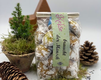 Kekse braucht der Mensch! 250g bunte Crinkles - Schoko, Himbeere und Limette