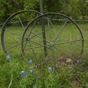 2)  a PAIR of 36&quot; wagon wheels.