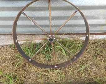 1) a single 18" wagon wheel