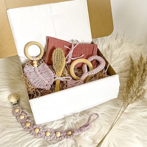 Pink Baby Gift Box, Baby Shower Gift Box, Newborn Gift Box, Welcome Baby Gift Set, Baby Girl Gift, Baby Gift