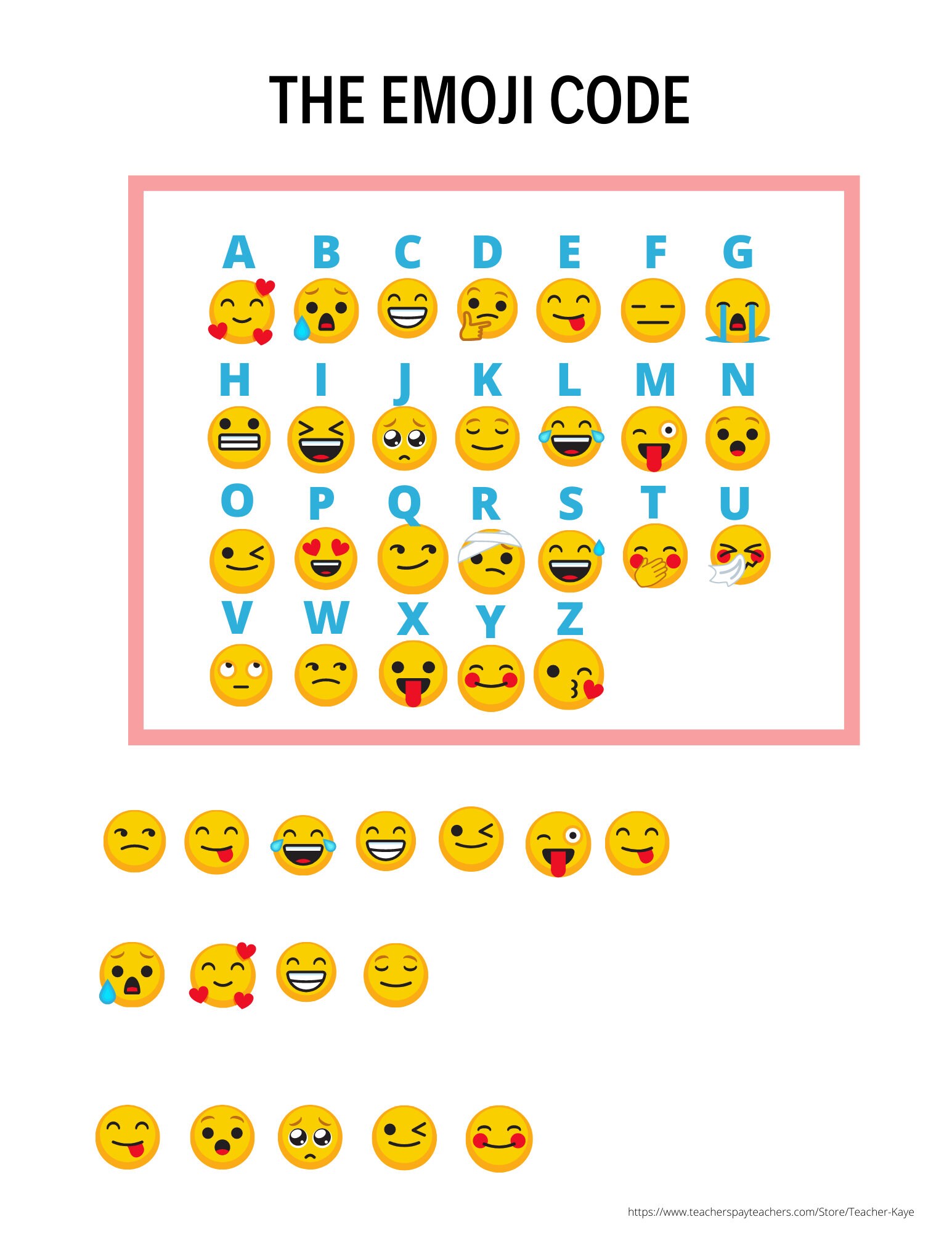 Emoji Code Back To School Welcome Message Etsy