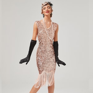 Gatsby Fringe Party Dress - Tassel Slip Bodycon Mini Dress