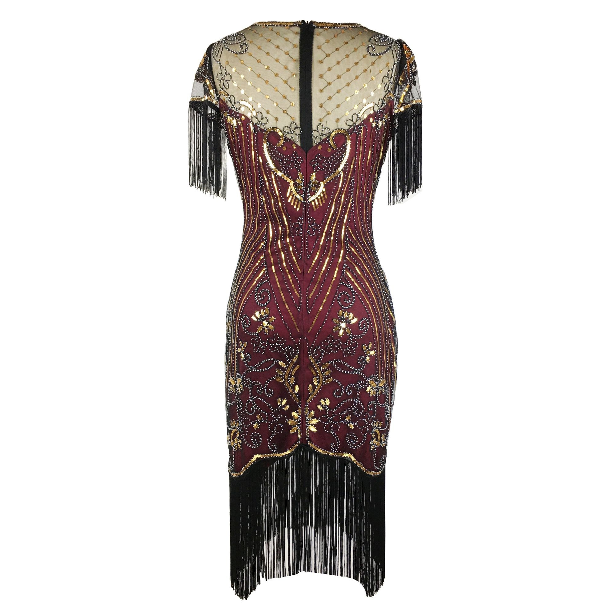 Flapper Fringe Dress Jazz Age 1920s Vintage Inspired Great - Etsy UK