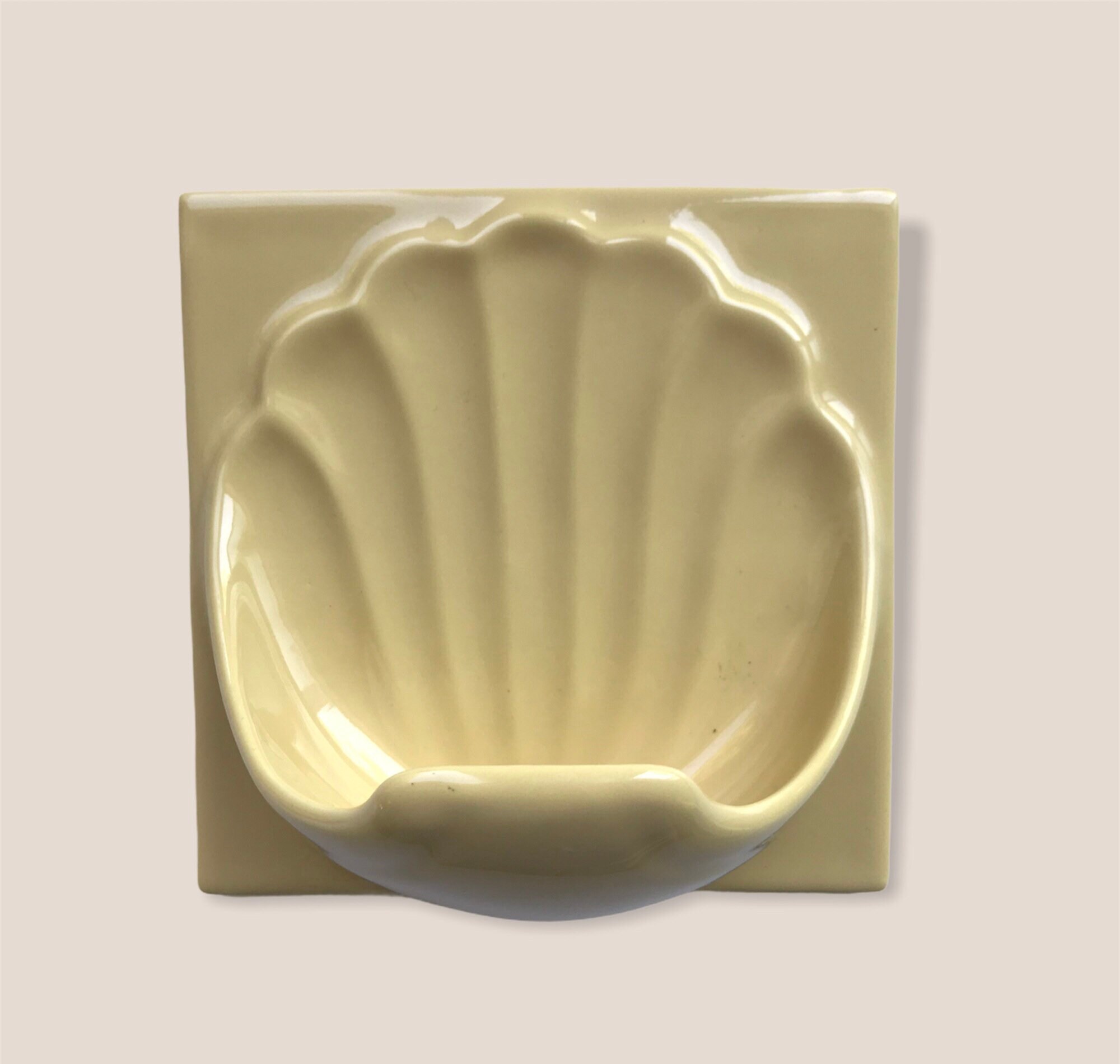 Vintage Porcelain Soap Dish Shell Tile MADE in Japan Etsy