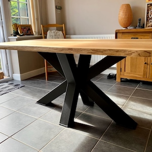UK Oak Table Handmade Bespoke Solid Oak Rectangular Dining Table ...