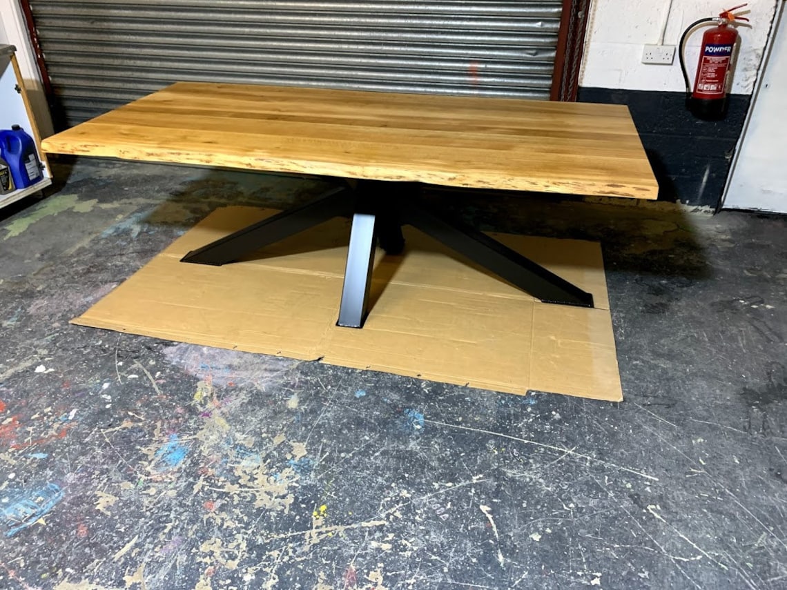 UK Oak Table Handmade Bespoke Solid Oak Rectangular Dining Table ...