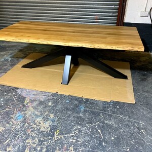 UK Oak Table Handmade Bespoke Solid Oak Rectangular Dining Table ...