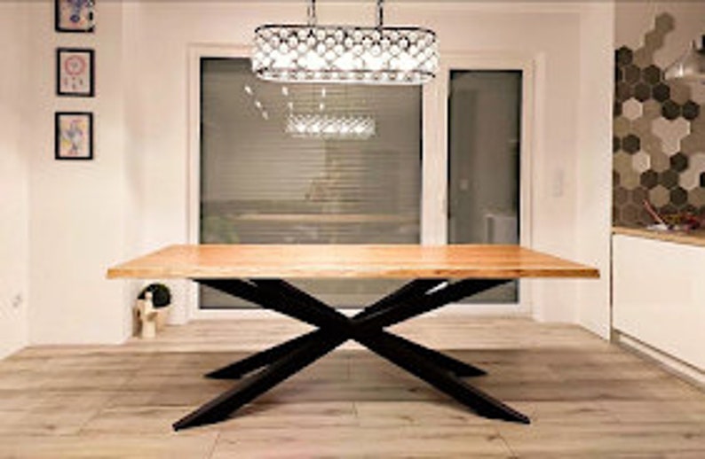UK Oak Table Handmade Bespoke Solid Oak Rectangular Dining - Etsy UK