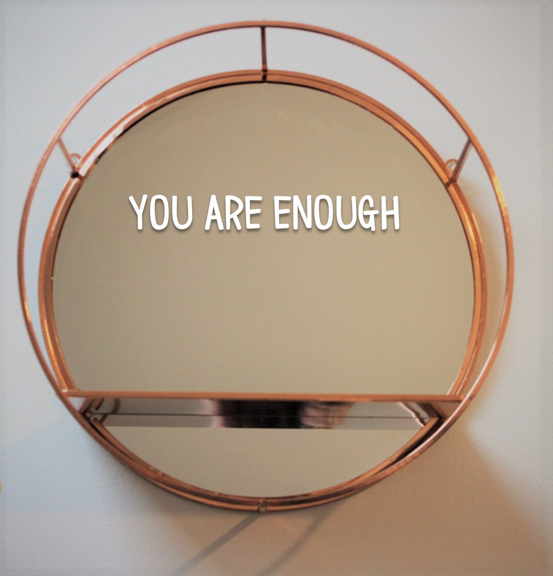 You Are Enough Mirror Decal Custom Mirror Sticker Custom Etsy