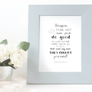 Printable Hand Lettered LDS Scripture Doctrine and Covenants 6:34 image 1