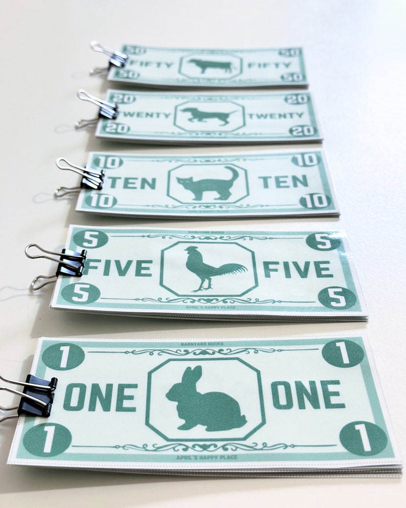 Customizable Play Money Printable Canva Template Barnyard Bucks Etsy Customizable Play Money Printable Canva Template Barnyard Bucks Etsy
