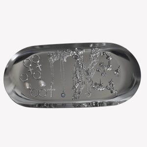Oval Stainless Steel Jewellery Tray – Gold or Silver Metal Dish for Rings, Earrings, Display or Storage