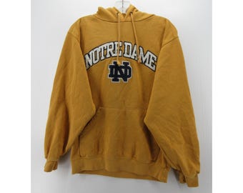 VINTAGE Notre Dame Fighting Irish Sweatshirt Small JanSport Hoodie 90s *