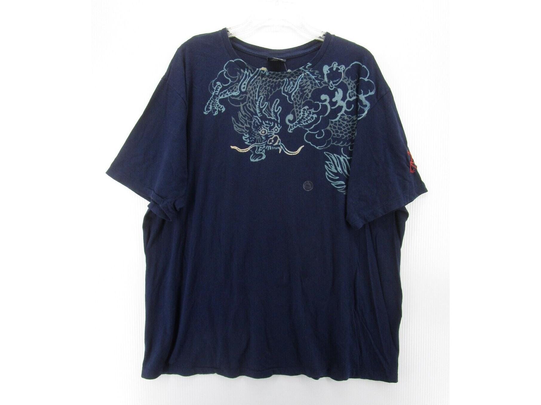 VINTAGE Ralph Lauren Polo Shirt XXL Chinese Dragon Graphic 90s NWT Etsy UK