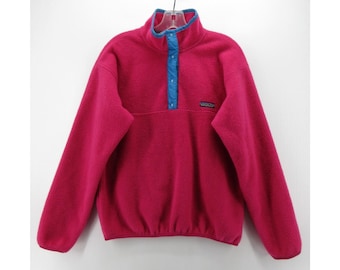 VINTAGE Patagonia Sweatshirt 10 Synchilla Snap T Fleece 90s USA Made