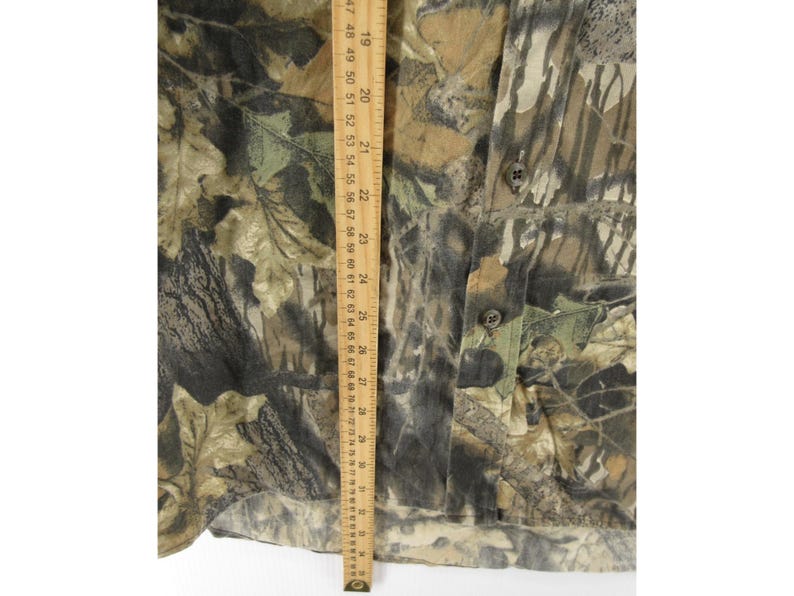 Camisa Mossy Oak VINTAGE XL Treestand Camo Hunting MAD Calls Military imagen 4