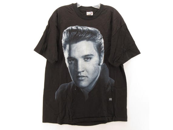 VINTAGE Elvis Presley Shirt Large 90s Winterland 1994 Rock Hanes USA *