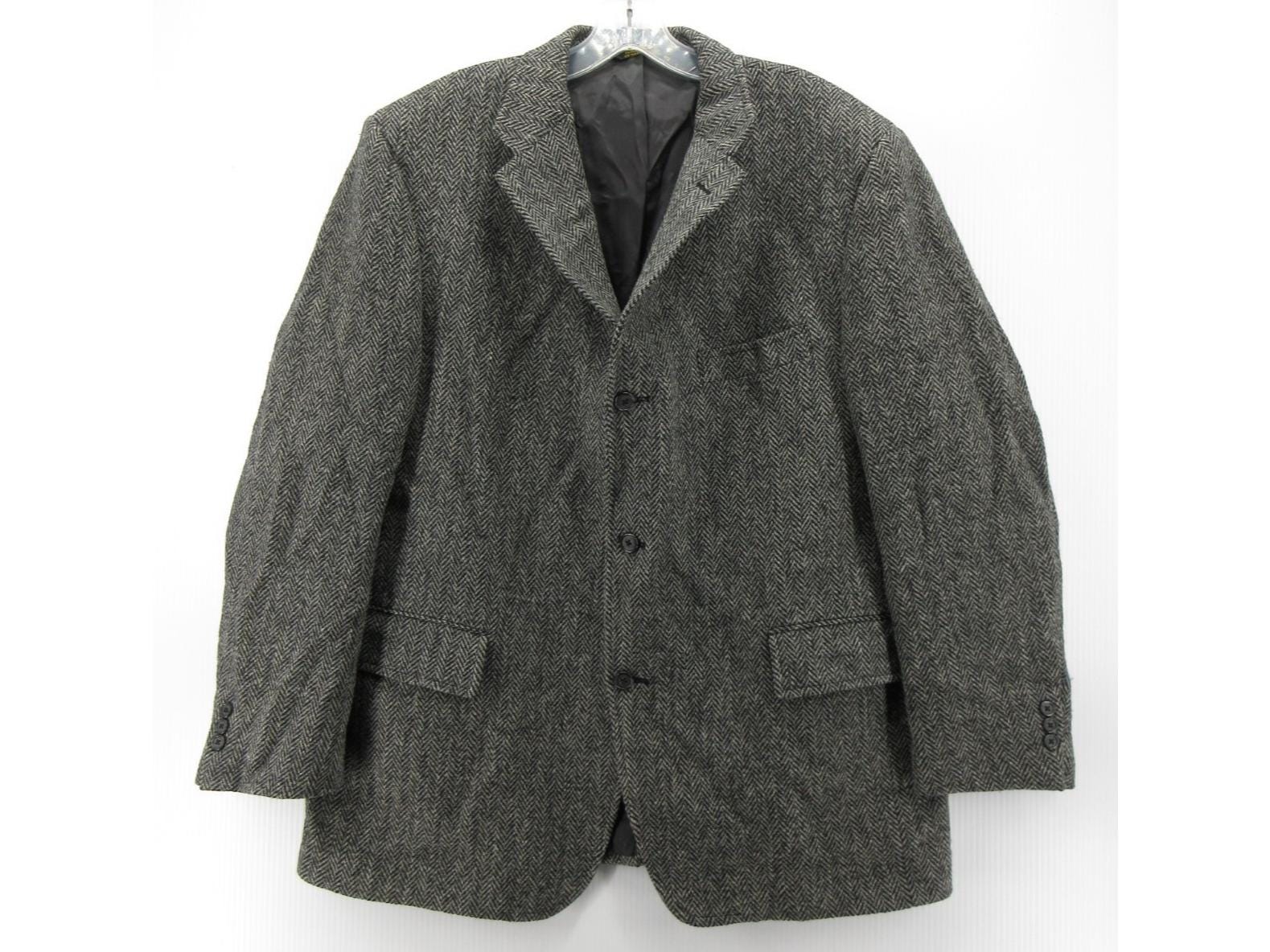 ジャケット・アウター harris tweed \"tweed pattern jacket\"gray Harris Tweed Grey Dogtooth Tweed Country Jacket | Dobell