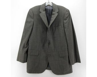 VINTAGE Brooks Brothers Sport Coat 40 Makers blazer wollen glen plaid *