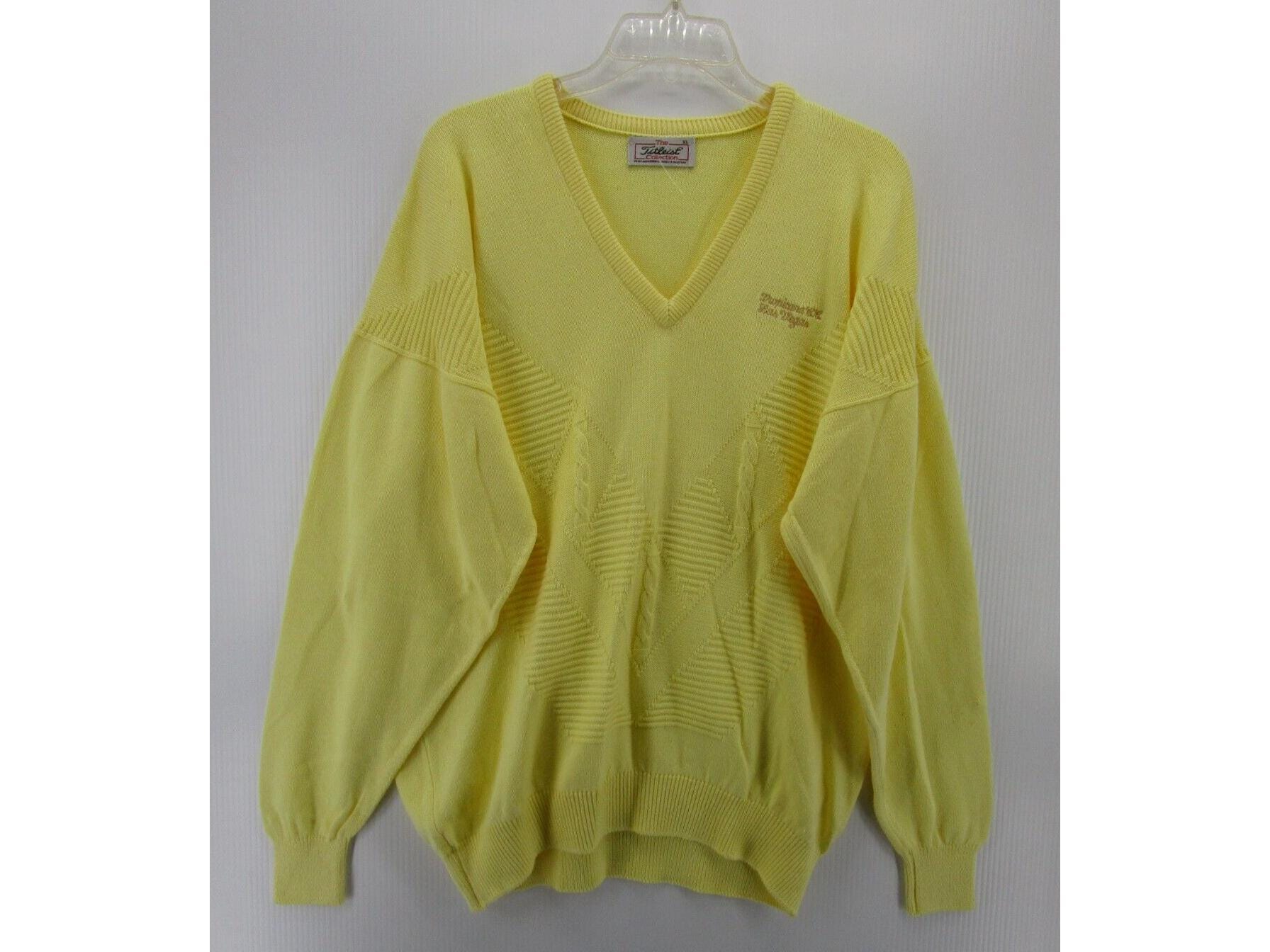 VINTAGE Titleist Sweater XL Golf Tropicana Las Vegas 90s Lambswool Etsy Canada