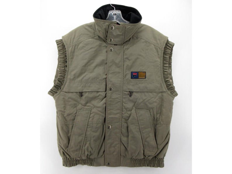 VINTAGE Fila Vest medium alpineski-jas wandelen jaren 90 met fleece gevoerd * afbeelding 1