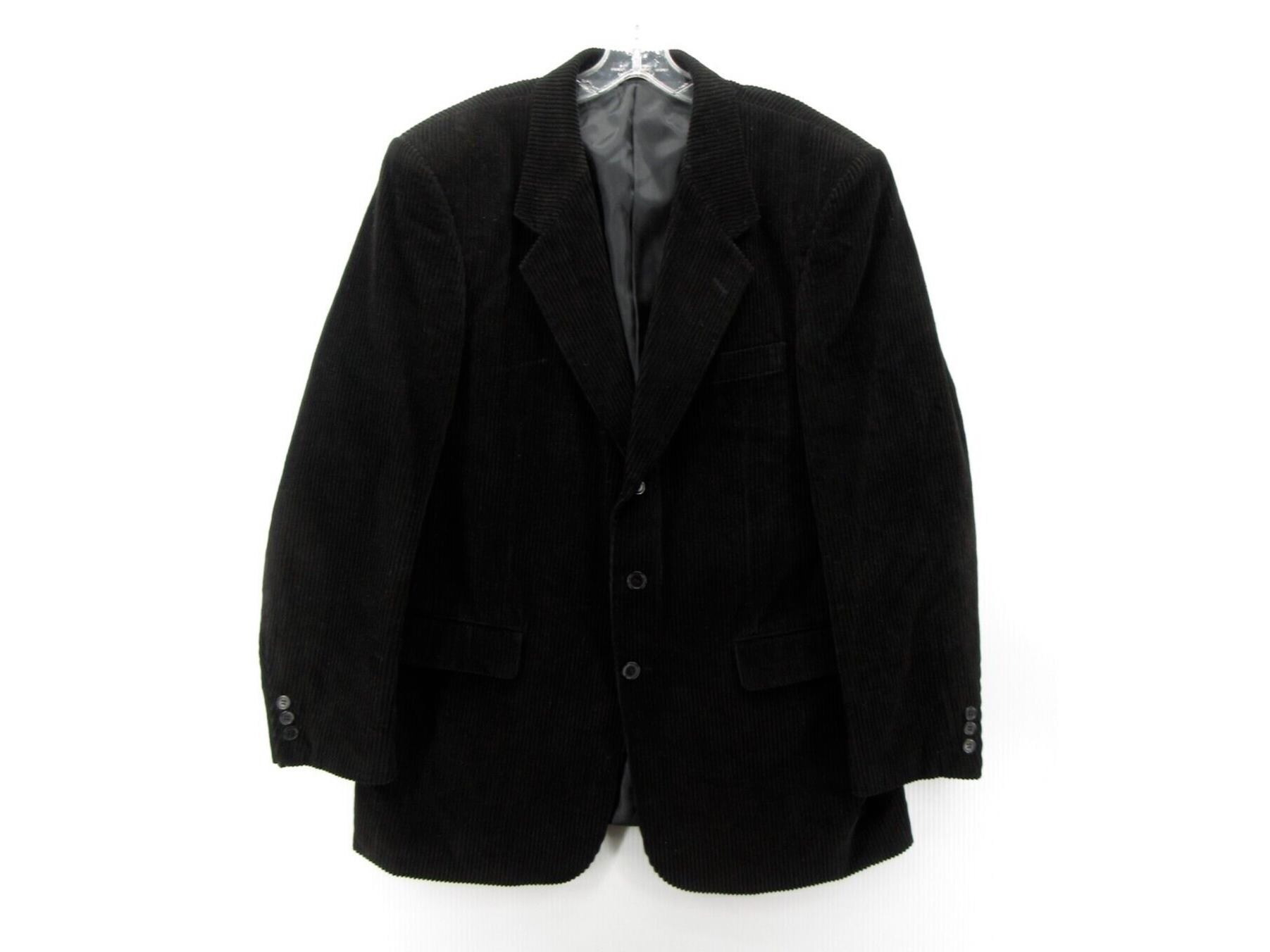 VINTAGE Oleg Cassini Sport Coat 44 Long Blazer Corduroy Jacket