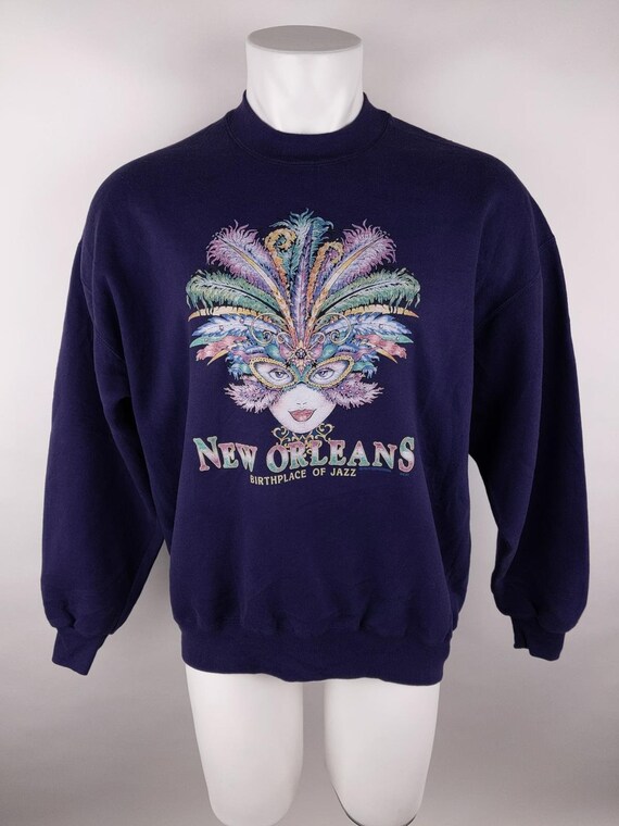 Jerzees Men's sz XL VINTAGE Purple Sweatshirt