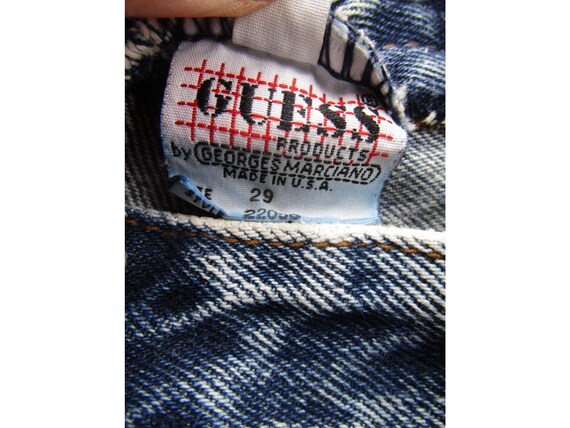 VINTAGE Guess Jeans 29 Georges Marciano Acid Wash Mom High Rise