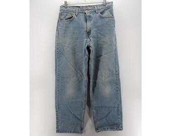 【激レア】90s リーバイス 567 カナダ製 バギー デニム W34 L30 Vintage 1990s Levi's 567 Red Tab Jeans Size 31 x 31 / Boot Cut