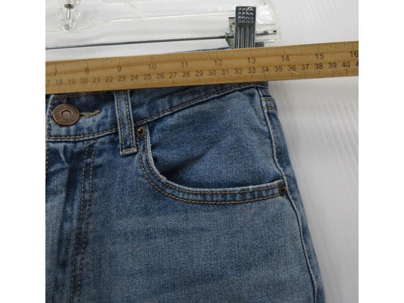 Mous sy Vintage Jeans 25 Skinny Whiskered Denim Cowhide Leather Patch View 4