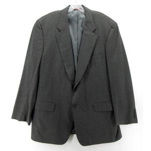 Samuelsohn Sport Coat 46 Long Blazer Houndstooth Wool Super 100 VINTAGE