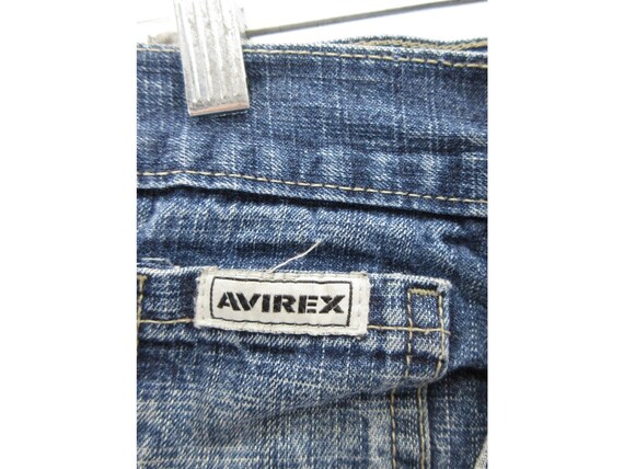 VINTAGE Avirex Jeans 32X32 Baggy Denim Hip Hop Skater Loose Faded Y2K View 3