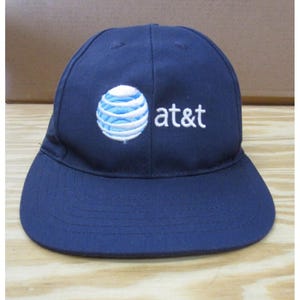 VINTAGE AT&T Hat Cap Hook Loop Cap America 90s Baseball Embroidered USA