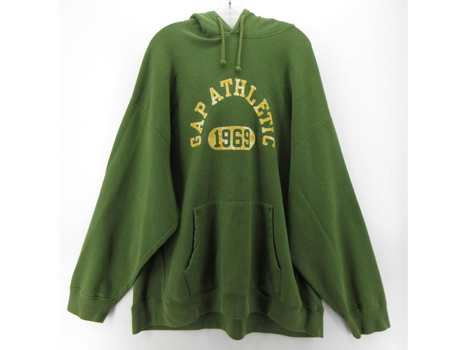 VINTAGE Gap Sweatshirt XXL Athletic Spellout Hoodie Graphic Y2K