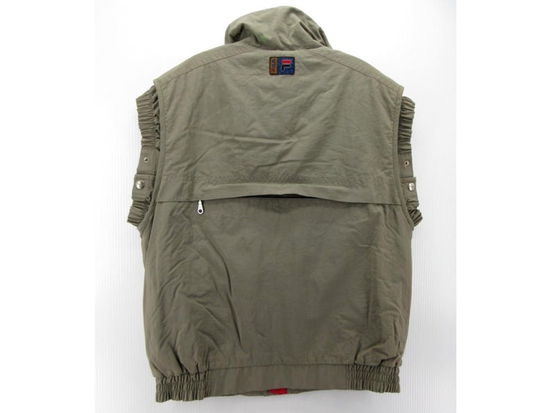 VINTAGE Fila Vest medium alpineski-jas wandelen jaren 90 met fleece gevoerd * afbeelding 10