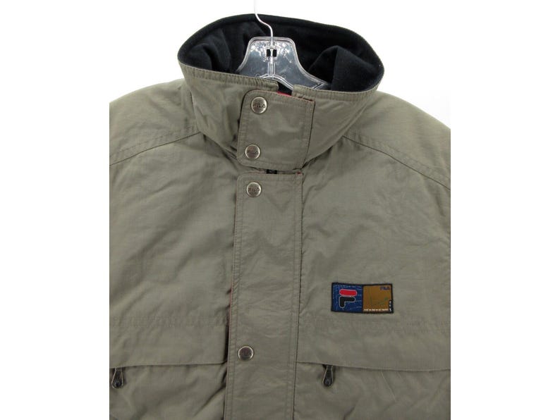 VINTAGE Fila Vest medium alpineski-jas wandelen jaren 90 met fleece gevoerd * afbeelding 2