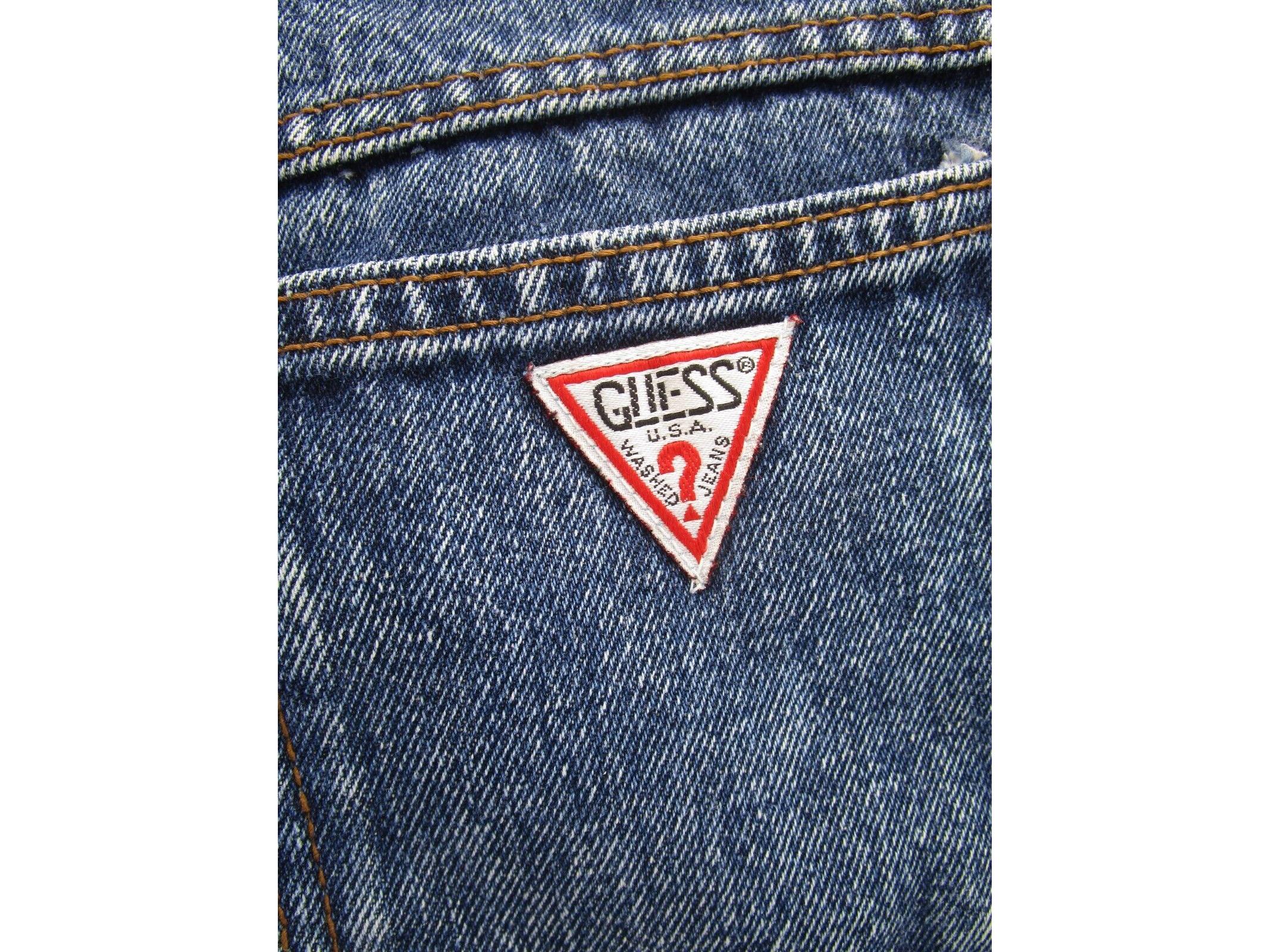 VINTAGE Guess Jeans 29 Georges Marciano Acid Wash Mom High Rise