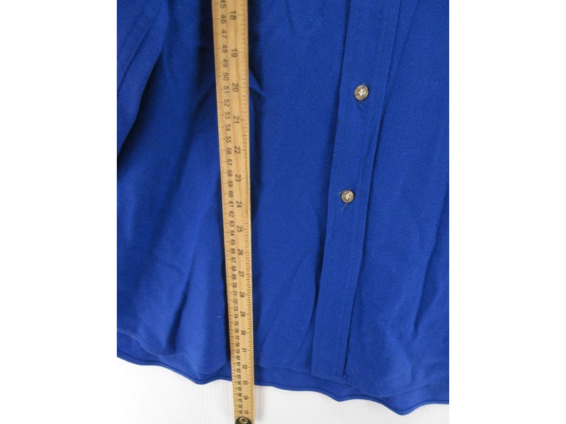 VINTAGE Pendleton Shirt XL Virgin Wool 80s 90s Suede Elbow Patches * image 6