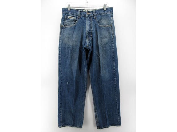 VINTAGE Avirex Jeans 32X32 Baggy Denim Hip Hop Skater Loose Faded Y2K