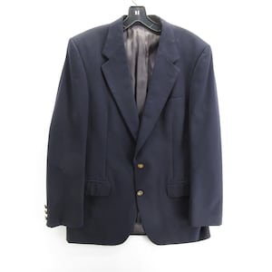 VINTAGE Burberry Jacket 44 Wool Blazer Sport Coat Business 90s USA