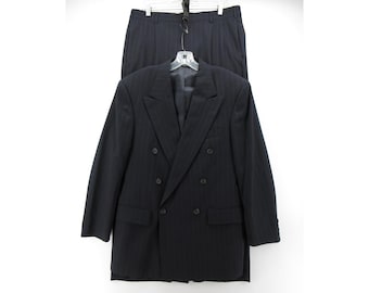 VINTAGE Ralph Lauren Polo Suit 40 University Club Double Breasted 90s *